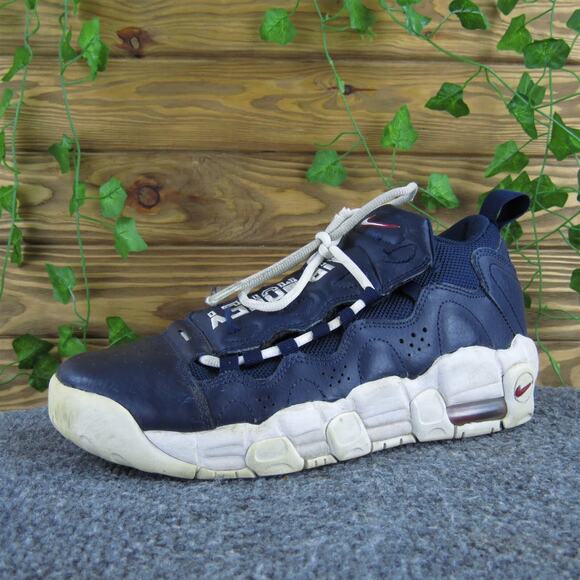 Nike Sneaker‎ Air More Money Obsidian Boys Y 5.5 Athletic Blue Synthetic Lace Up - Picture 1 of 7